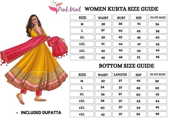 Image of Pinkmint Polka Dot Printed Anarkali Muslin Kurta Set with Striped Palazzo & Dupatta Set for Women Elgant Festive & Casual wear