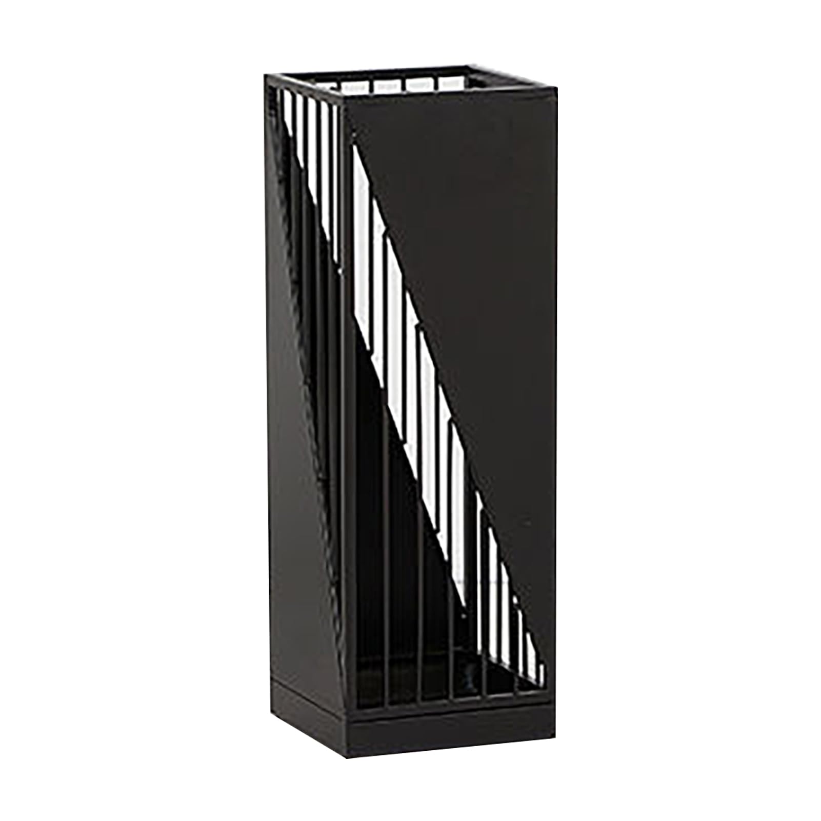 GYRAZXS Modern Indoor Umbrella Rack with Drip Tray - Stylish Freestanding Holder for Canes, Walking Sticks & Umbrellas - Geometric Design for Entryway Organization