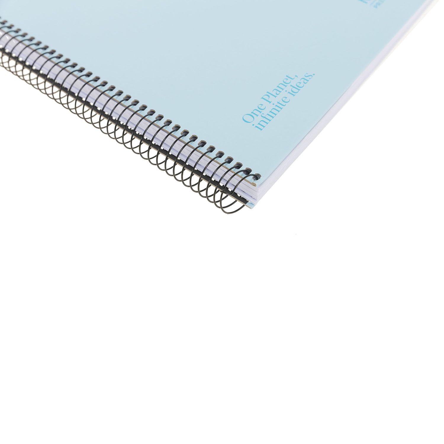 Navigator Cahier microperforé a4 + quadrillé 5 x 5 cm | Couvercle extra long | Bleu pastel | 5 bords couleur | papier 80 g | 120 feuilles 4 perceuses | spirale Coil-Lock | Papier Premium Writing