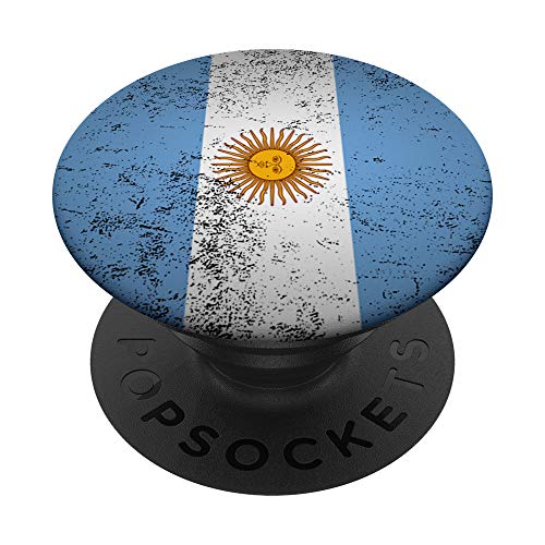 Grunge Argentina Flag Vintage South America Argentinian Gift PopSockets PopGrip: Agarre intercambiable para Teléfonos y Tabletas