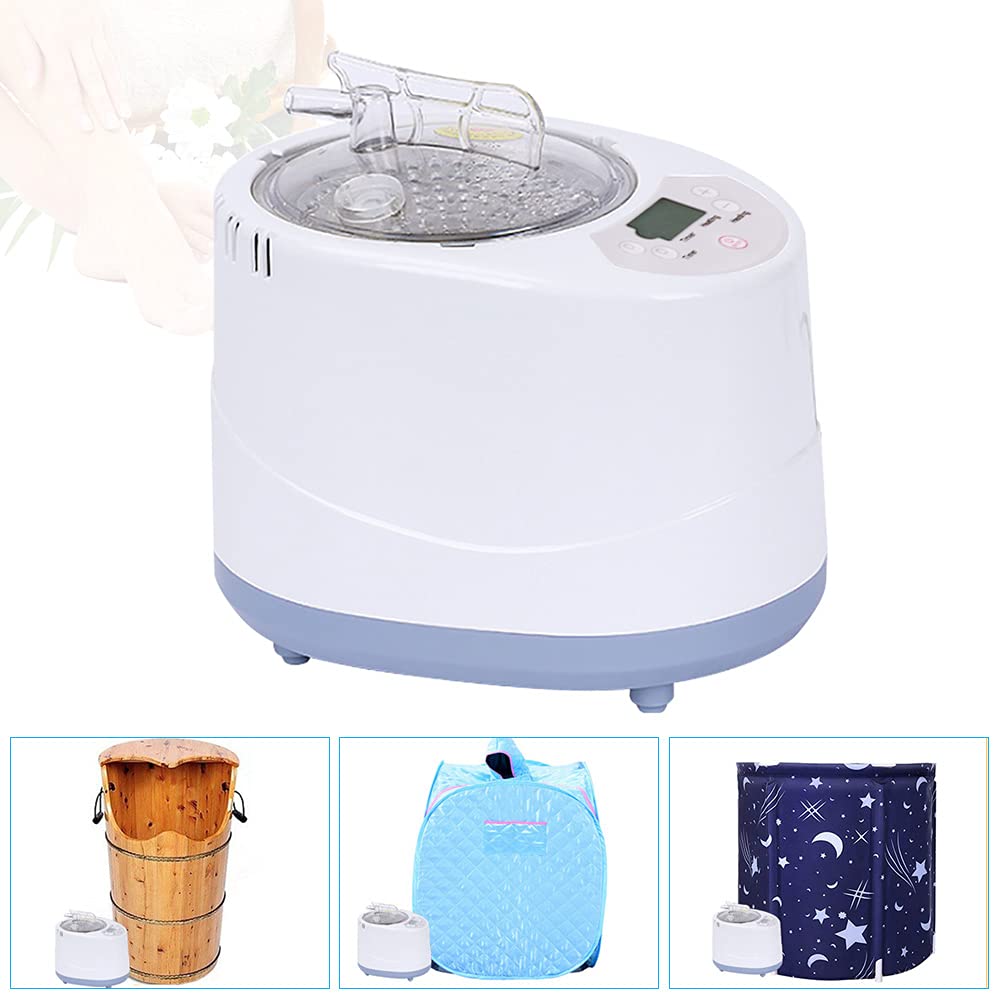 SHZICMY Generador de vapor de 9 velocidades con mando a distancia, Sauna 3L 1000 W, cabina de calor portátil SPA generador de vapor Remote