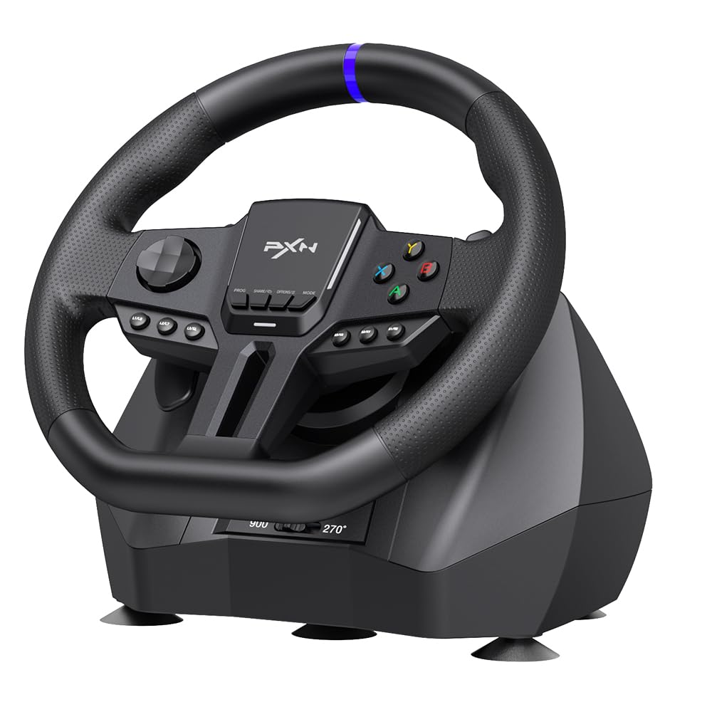 PXN V900 Gen2 Volante da Gioco da Corse con Pedali Hall