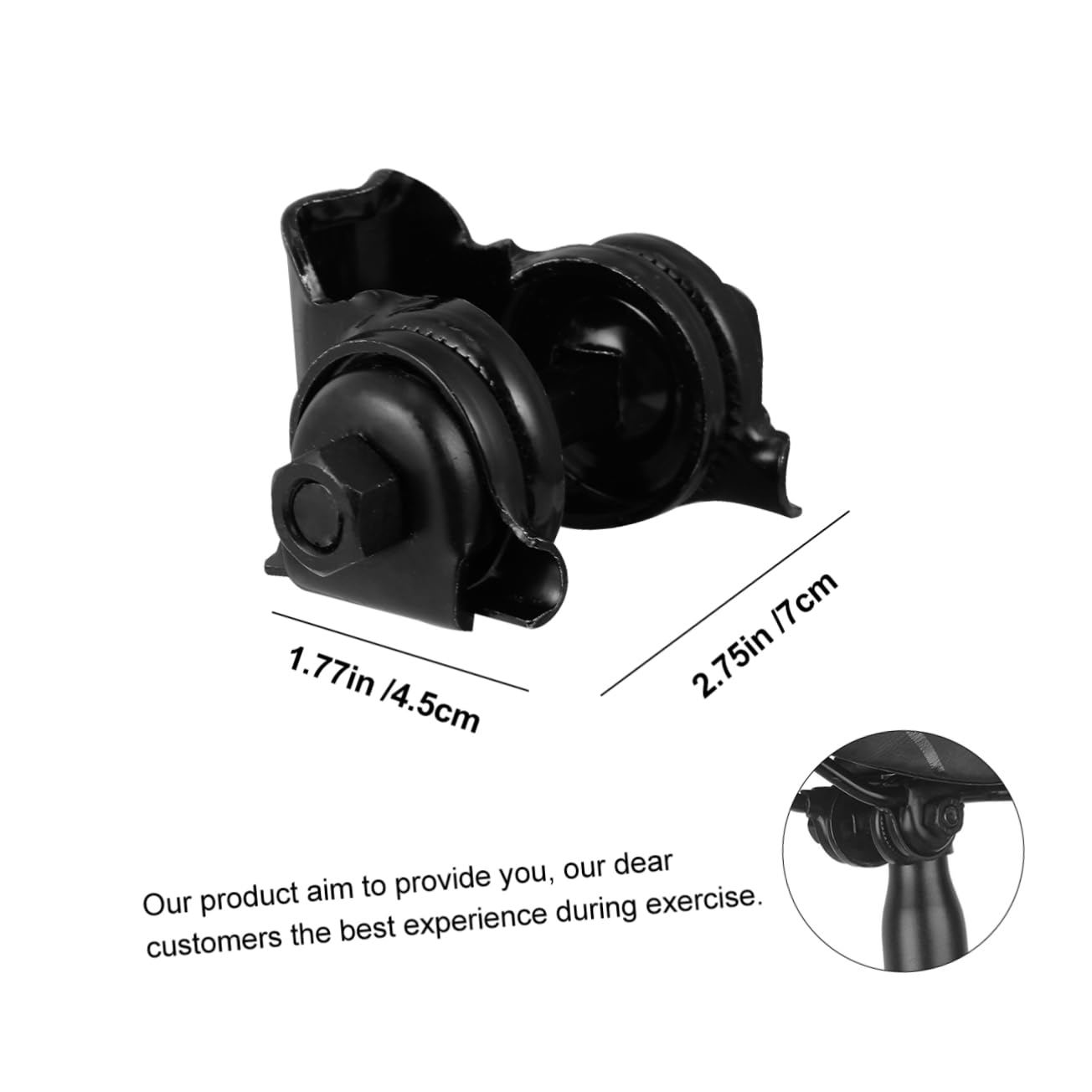 ibasenice 4 Pack Saddle Rail Clamp Bike Seatpost Clamp for Seat Tube Quick Release Lever Iron Clamping Ring Bike Accessory