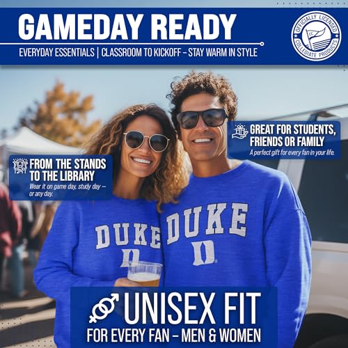 Image of NCAA College Sweatshirt Fleece Crewneck Pullover for Men and Women | Officially licensed NCAA college gameday crewneck pullover - 9 oz fleece lined sweatshirt with arch and logo design