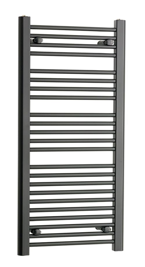 Toallero de 250 mm de ancho, estrecho, pequeño, negro, calefacción, recto, plano, calentador de baño, radiador Turkish Zone (250 mm de ancho x 1200 mm de alto)