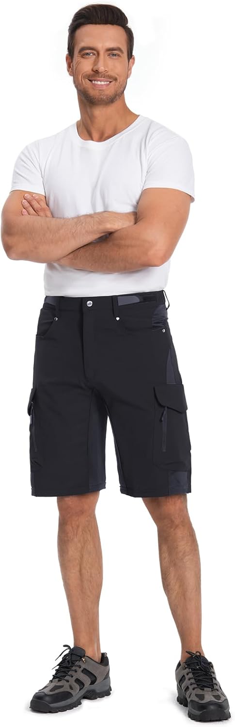 Ally Mens Mountain Bike Shorts 4D Padded Bike Shorts Baggy Cycling Biking Bicycle Biker Shorts Loose-fit with 6 Pockets - Image 8