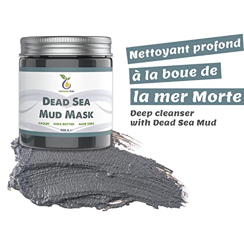 Natura Pur Dead Sea Mud Mask, Vegan - Anti-Aging Care For Dry, Oily And Impure Skin - Acne & Blackheads Clay Face Mask - 8.8 Oz/250G #TOP2