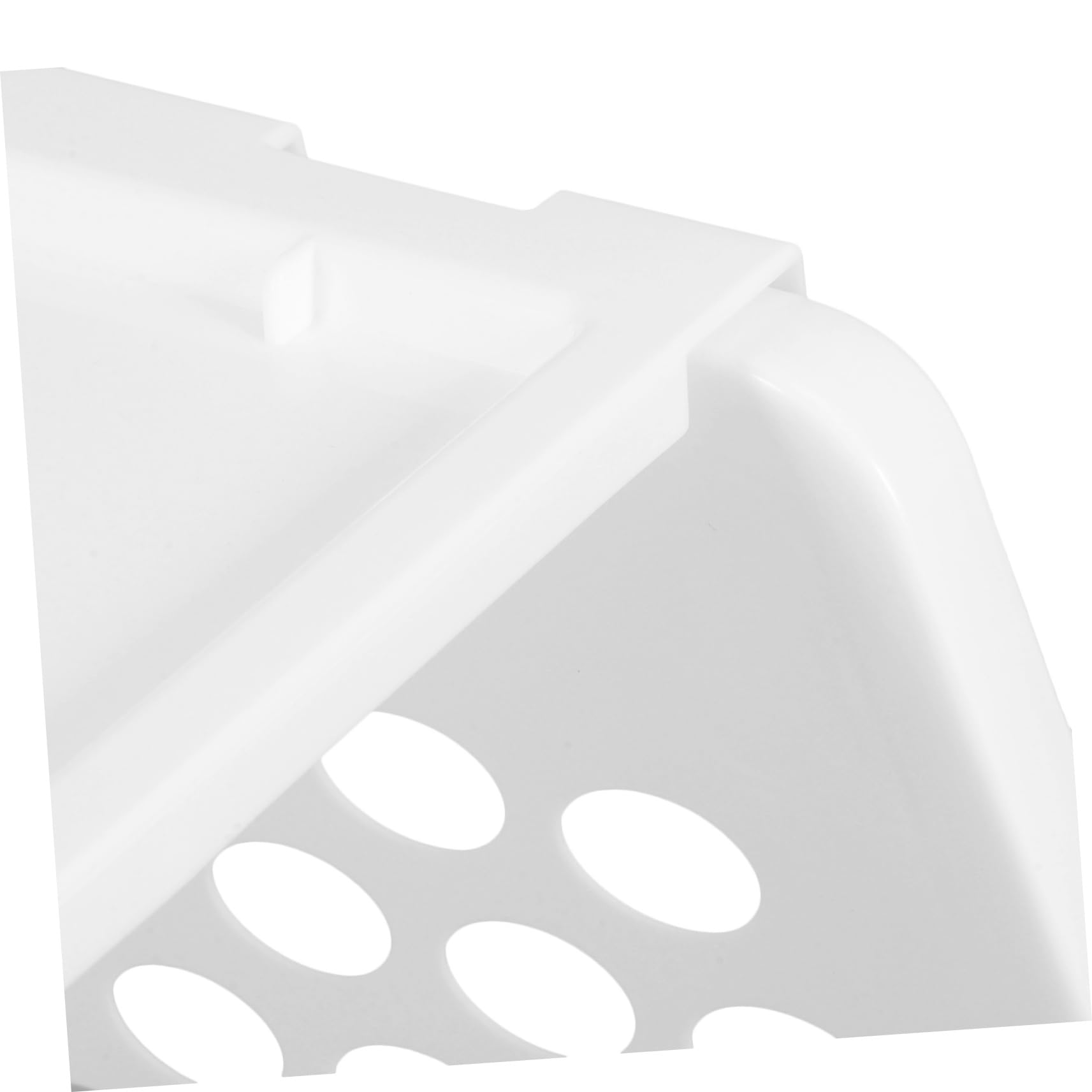 ABOOFAN Panier de Rangement Usage Polyvalent la Cuisine Empilable en Plastique Blanc Organisation du Plan de Travail Facile à Nettoyer pour Fruits et Légumes