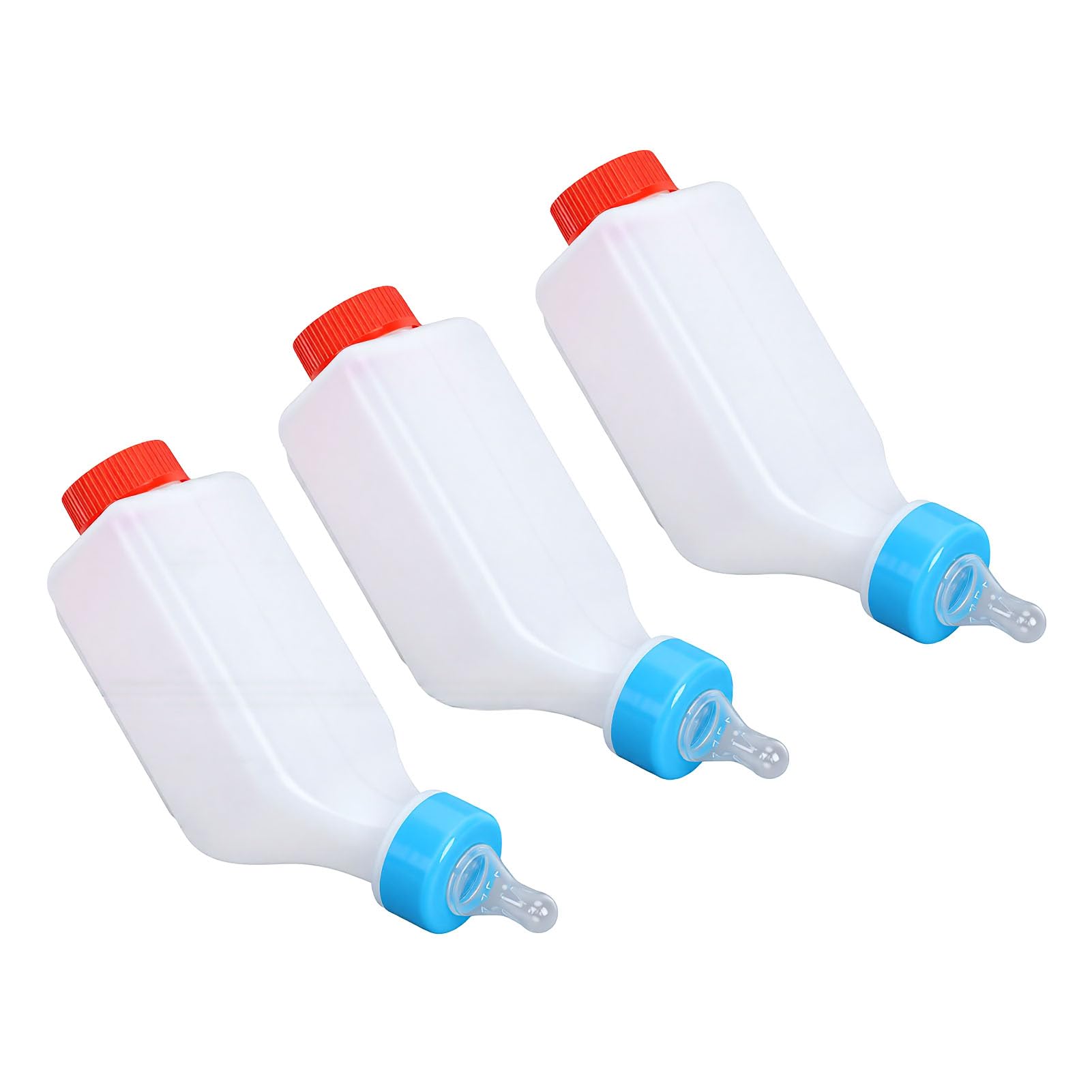SIXRUN Allattatore per Latte di Agnello Biberon per Agnello Biberon per Confezione da 3 500 Ml Design da Appendere in Plastica per Agnelli Capre Bambini Cuccioli di Pecora
