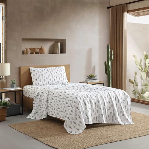Image of Wrangler - Twin XL Size Sheet Set, Ultra-Soft & Wrinkle-Resistant Bedding for Year Round Comfort, Deep Pockets, Bed Sheets with Matching Fitted Sheet & Pillowcase (Cacti Green)