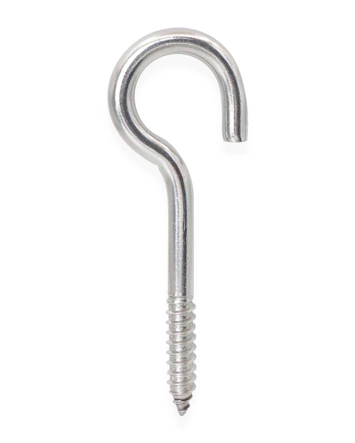 IMSCREWS 10 Pcs Screw Eyes, 4.7 Inch 304 Stainless Steel Self Tapping Eye Screws, Heavy Duty Bolts for Wood, Secure Cables and Hammock Stands, Suitable for Indoor &amp; Outdoor Use
