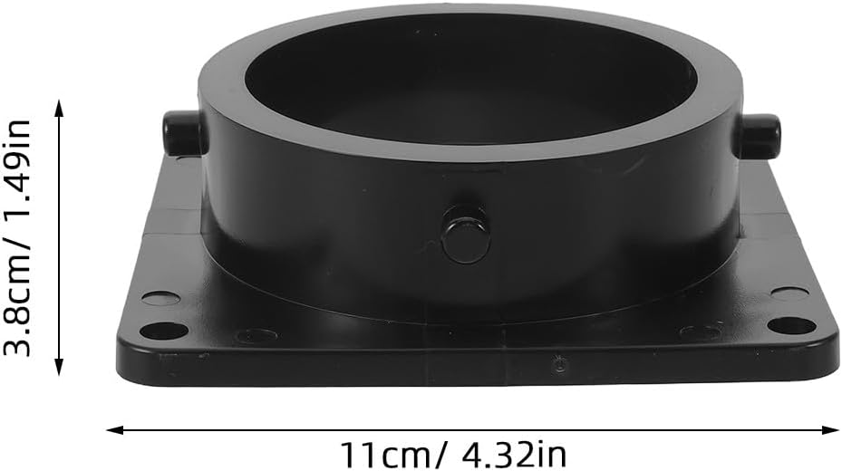 RV Drain Sewer Waste Valve Assembly Hub Spigot Connector, RV Sewer Pipe Adapter Waste Valve Coupling for Trailer Dump Installation