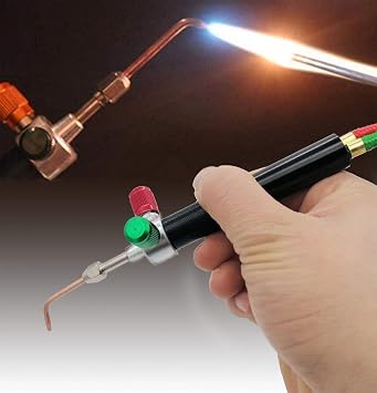 Mini Gas Little Torch Soldering Welding Gun Kit With 5 Tips fit for Hoses Jewelry Repair And Construction, Hobbyists, Crafts