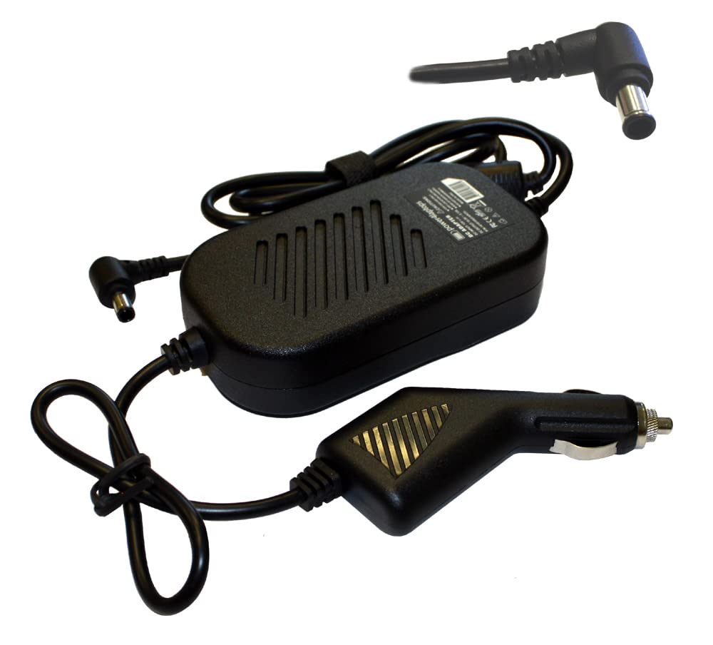 Cargador de coche para Sony Vaio PCG-GRV616G ideal para trabajar en viajes largos y trayectos 2