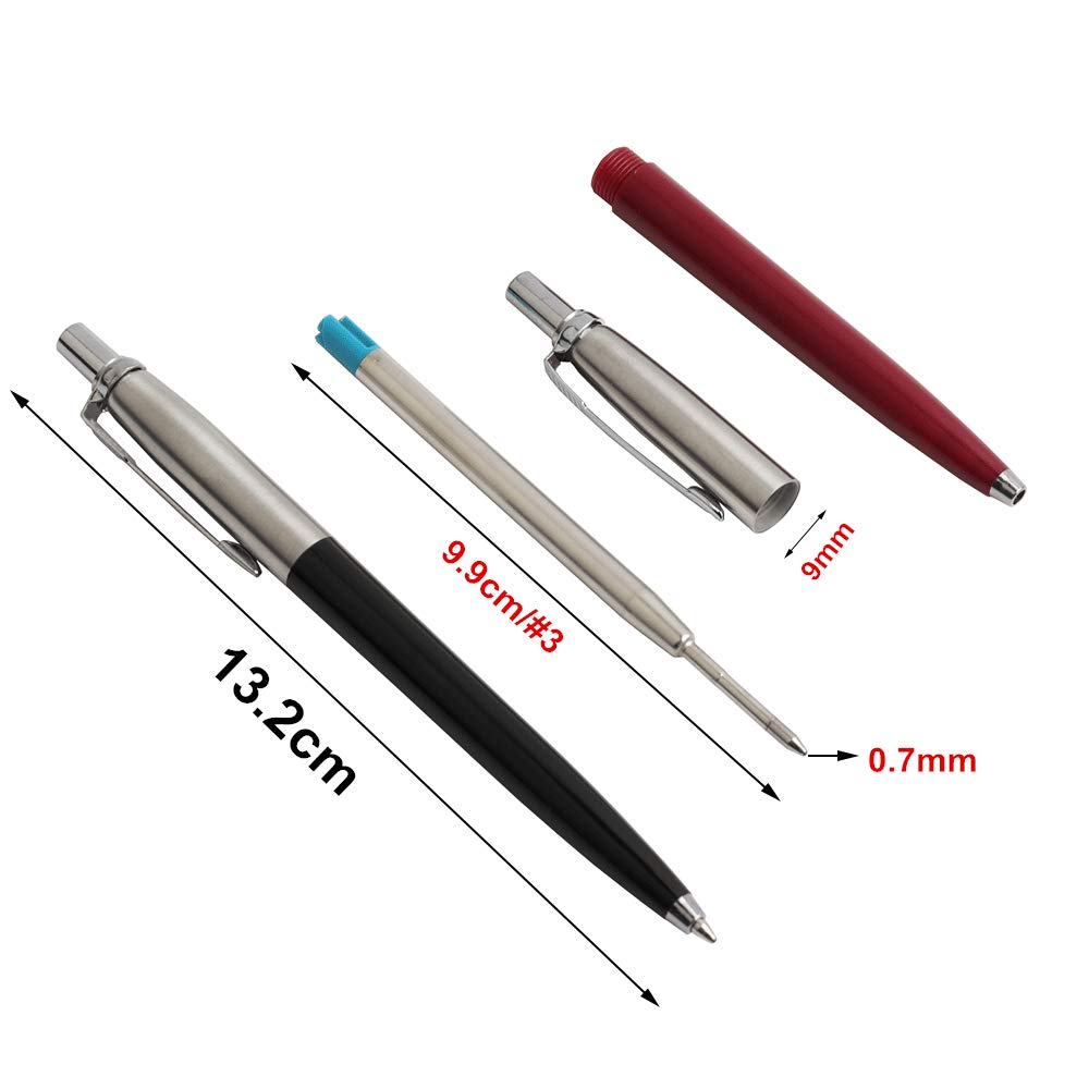 Office Pen Commercial Metal Ballpoint Pen Gift Stationery Core Automatic Roller Ball Pen for Office 0 7mm Refill — view 5