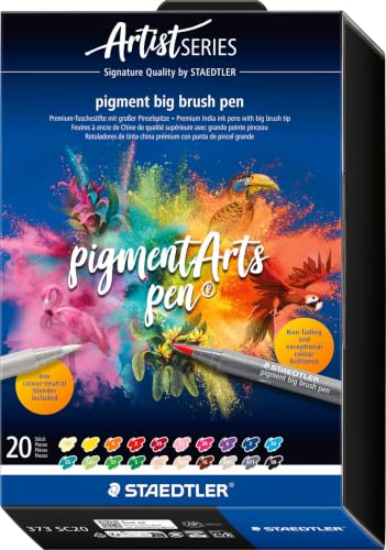 Staedtler pigment big brush pen 20ST 20x - vue 1