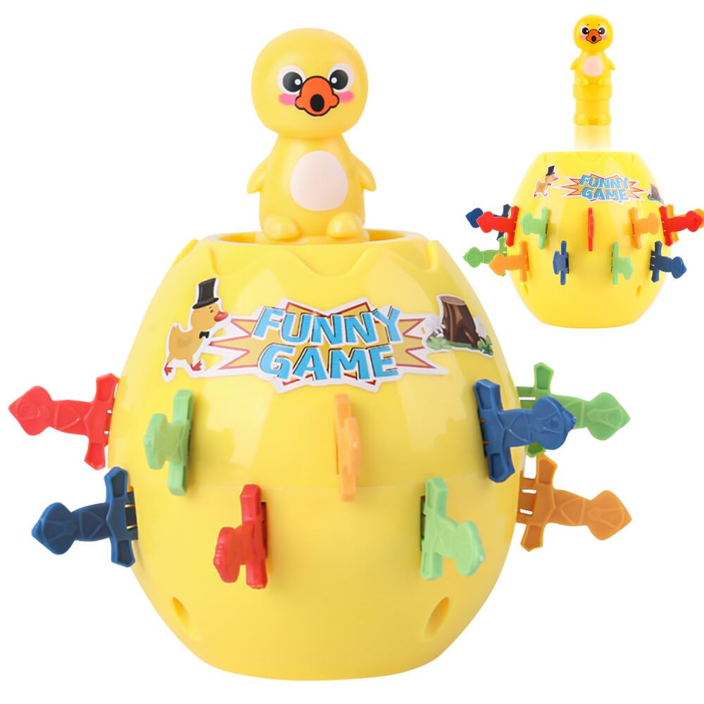 TGKYK Pop-up Game, Pop-Up Pirate Game for Kids, Medium Size Pirate Games for Kids, Educational Board Games Kids for 3+ Years Old Boys Girls (Yellow Duck Version)