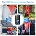 Wireless Driveway Alarm, Outdoor Weatherproof Motion Sensor & Detector with 600ft Range, Microwave Infrared Home Security Alert System for Driveway/Garage/Indoor/Outdoor