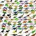 OuMuaMua Dinosaur Figure Toys 78 Pack - Plastic Dinosaur Set Kids Toddler Education, Including T-rex, Stegosaurus, Monoclonius, etc