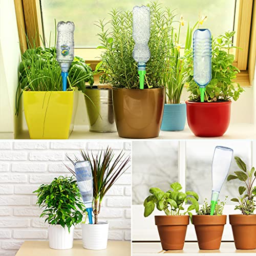 【New】Plant Self Watering Spikes 12Pcs ,Universal Self Watering Device With 12 Fixed Brackets And 12 Graduated Tables, Automatic Waterer Vacation Drip Irrigation Control System | Watering-Non-Stop #TOP6