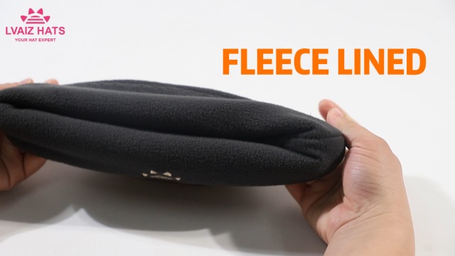 Lvaiz Winter Fleece Lined Knitted Beanie Hats for Men Reversible