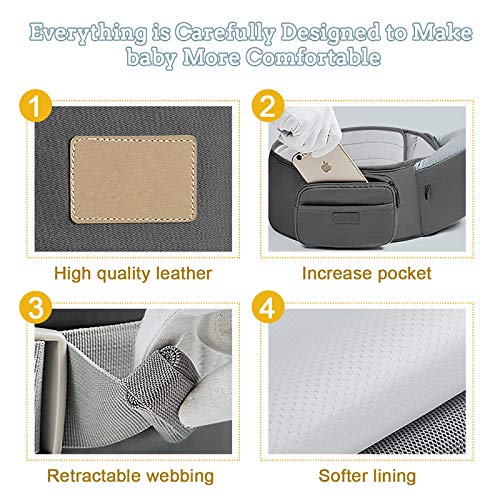 FRUITEAM Child Provider, 6-in-1 Child Provider with Waist Stool, One Measurement Matches All -Adapt to New child, Child Hip Provider for Breastfeeding, Toddler & Toddler 7 51HeJrG94qL