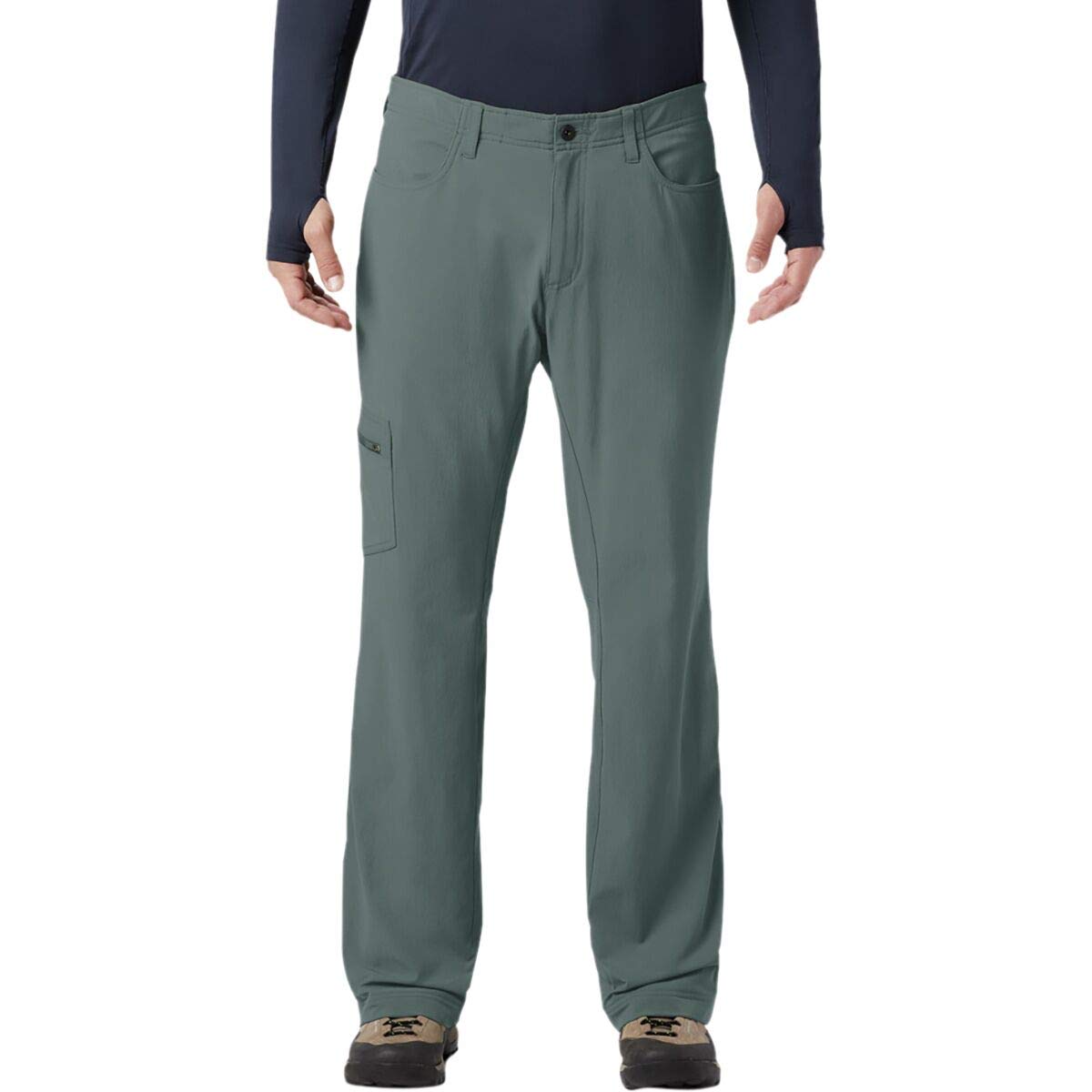Mountain Hardwear Mens Yumalino Fleece-Lined Pant for Cold Weather Outdoor Activities - Light Storm - 34W x 34L