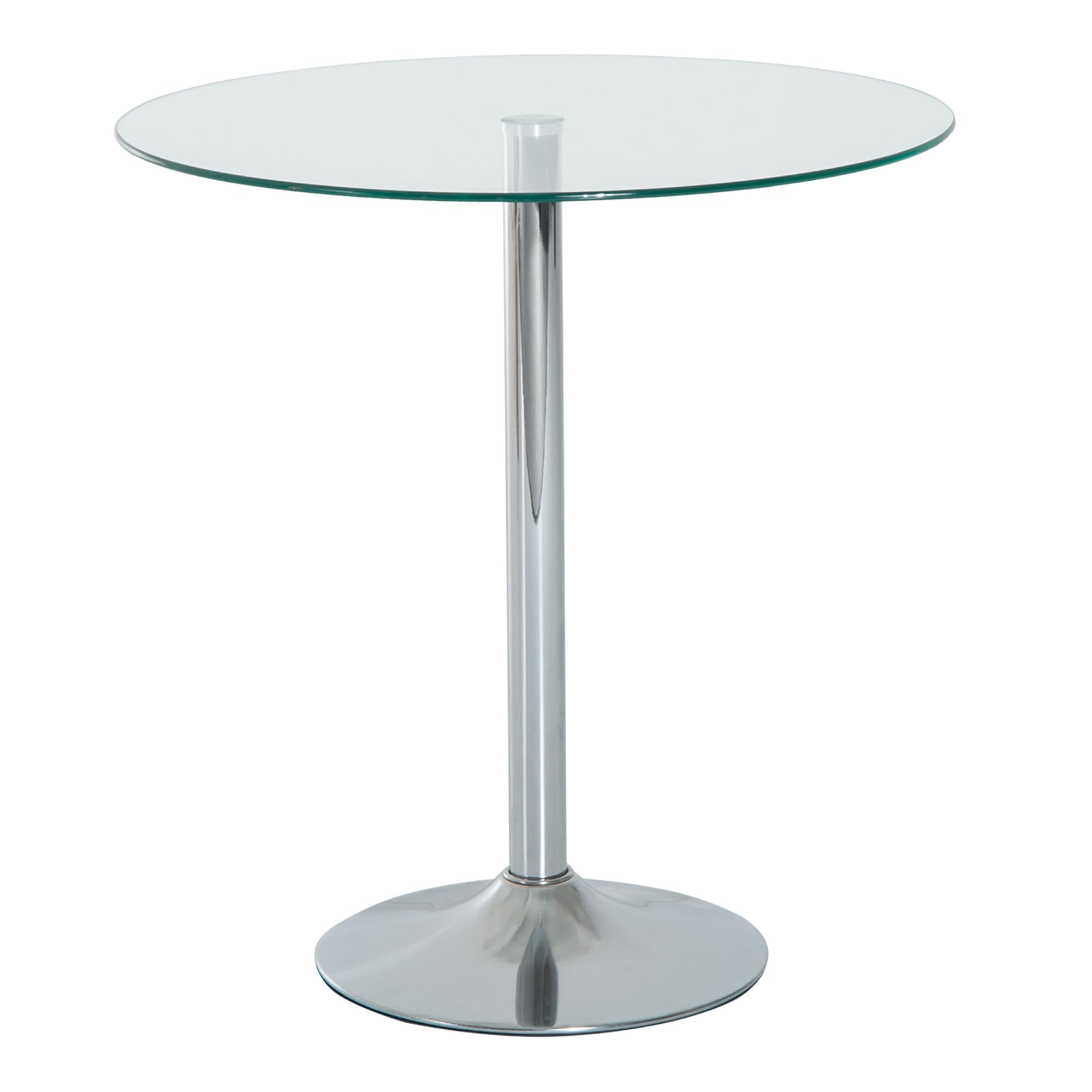 HOMCOM Tavolo bar rotondo telaio acciaio per 4 70x70x74.5cm trasp.