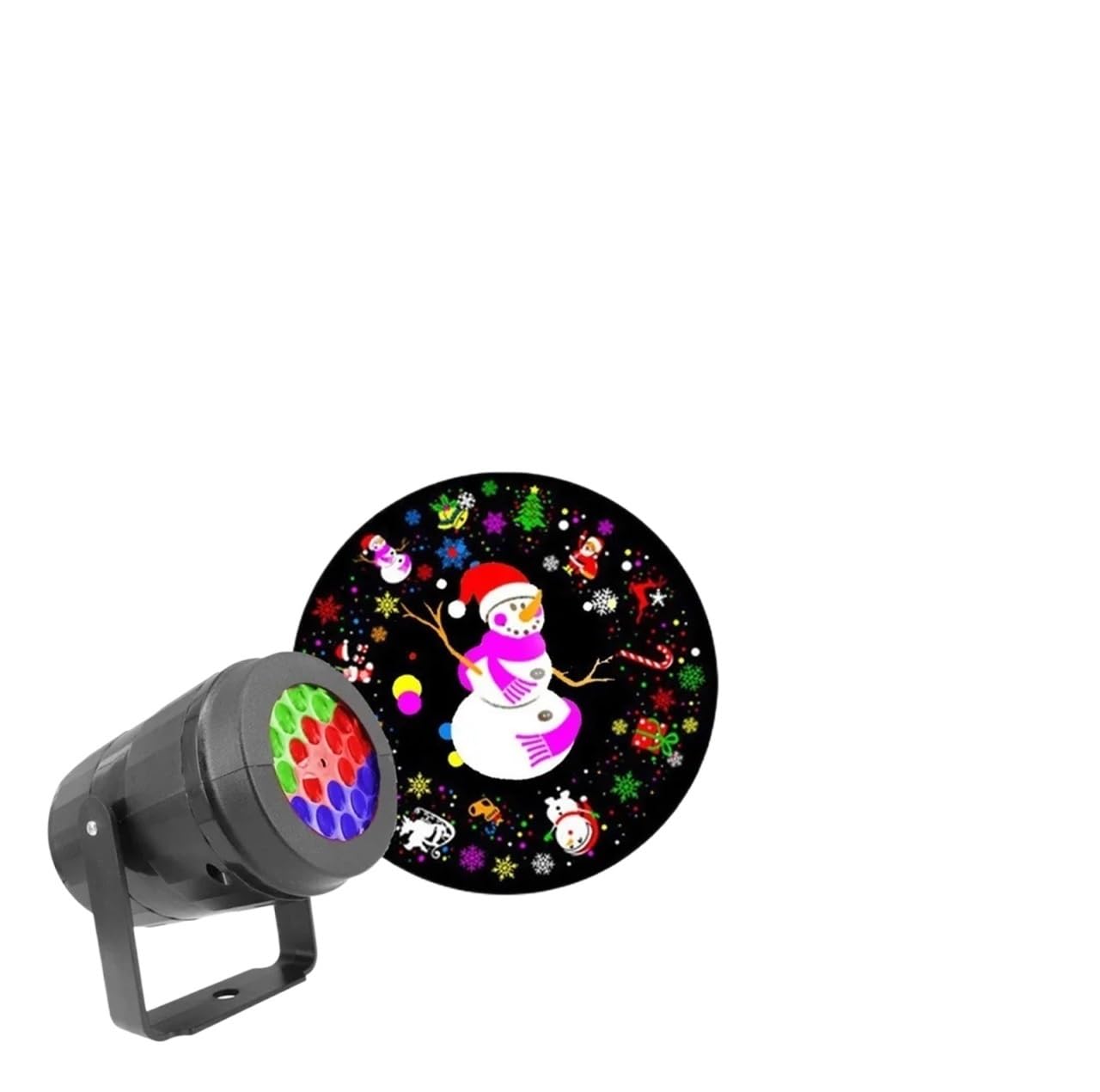 KMEYLE Projecteur Noel Exterieur Projecteur LED de noël à 16 Motifs, Lampe rotative, imperméable, décorat de Vacances en Plein air, Flocon de nei, lumières de fête Effets Magiques De Chute De Neige