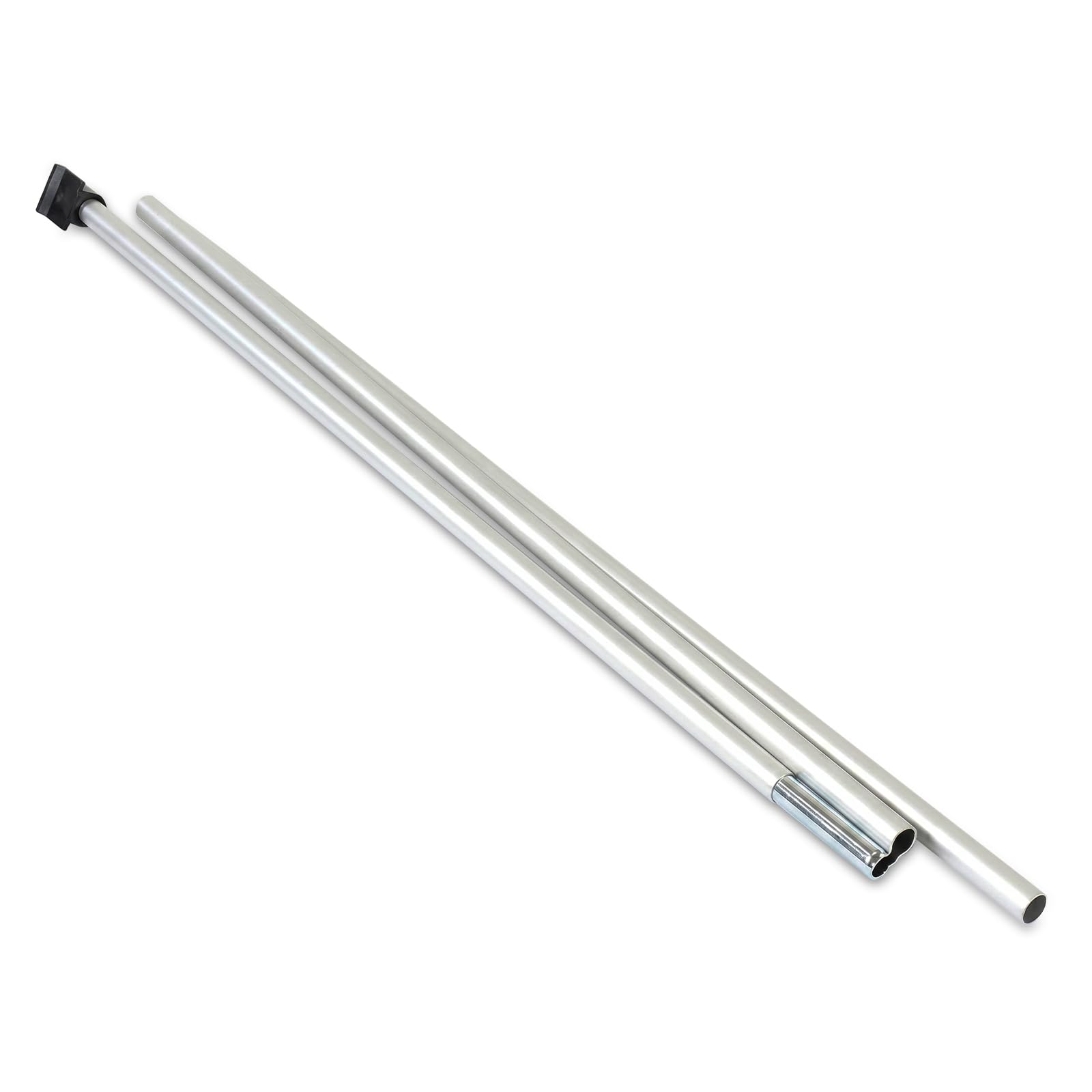 Replacement Roller Banner Pole for 2000mm Banner Stand - Foldable 3 Section Pop Up Banner Pole with Snap Rail Clip - Lightweight Aluminium Pull Up Banner Replacement Pole