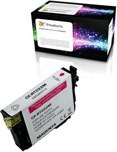 Miniatura 4 de OCProducts - Cartucho de tinta remanufacturado para Epson 222, negro para Workforce WF-2960 Expression Home XP-5200