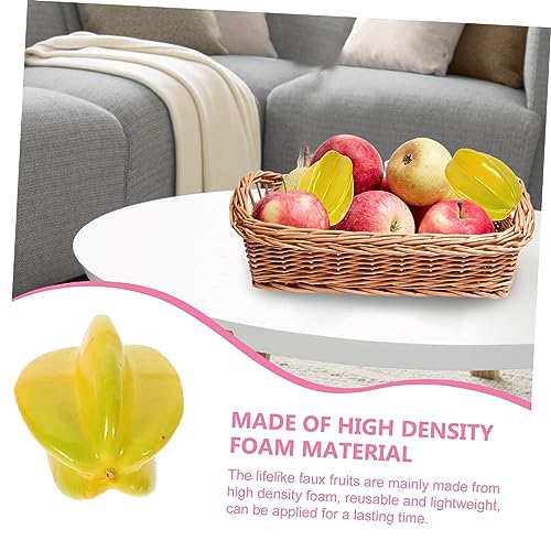 Cabilock 6pcs Artificial Fruits Photo Accessory Dorm Room Decorations Decorative Fruit Room Decor Aesthetic Lifelike Fruits Fruit Theme Party Decorations Simulation Fruit Foam Fruit Decor
