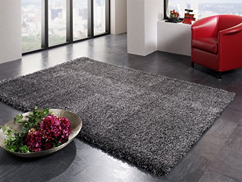 BREEZE SHAGGY Hochflor Langflor Teppich in anthra, Größe: 200x290 cm