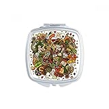 Classification: Mirror DIYthinker Casino Bar Poker Game Carta Chips Dadi Jackpot Illustrazione Modello Quadrato Compatto di Trucco Tasca Specchio Portatile Carino Piccola Mano Specchi Regalo