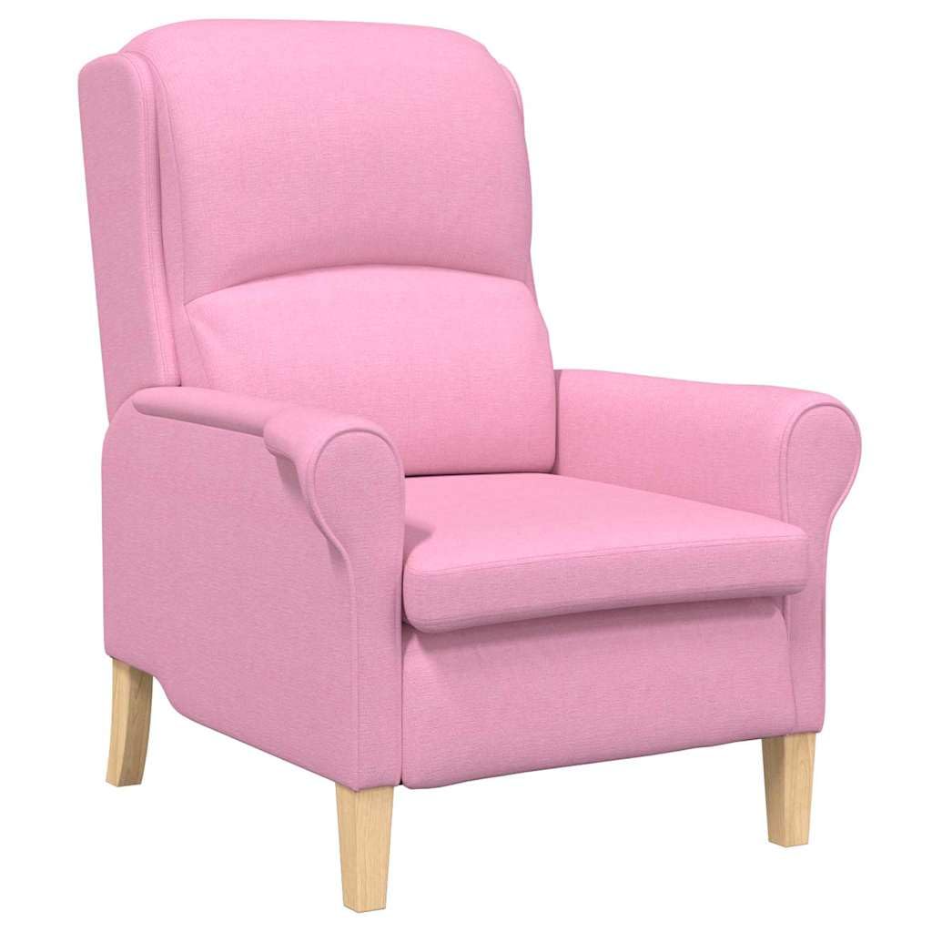 vidaXL sillón Rosa Tela