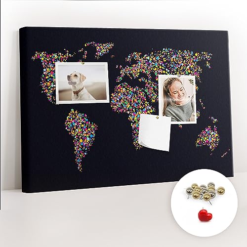 Tableau en liège horizontal grand format 60x40 pour punaises et notes - 2