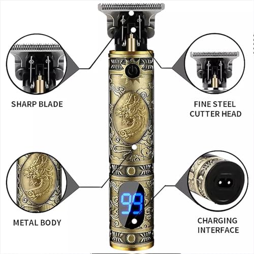 Máquinas de Cortar Cabelo para Homens, Aparadores Cabelo Barbeiros Profissionais,Sem fio Cortadores