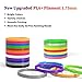 3D Pen Filament 400 Feet 20 Colors, dikale 3D Printing Pen Refills PLA Bonus 250 Stencil eBook, 3D Printer Pen Filament 1.75mm Smooth Printing