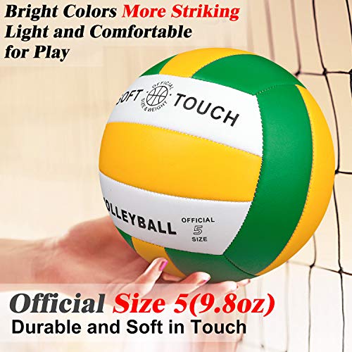Wisdom Leaves Beach Volleyball Soft Touch Volleyball for Outdoor/Indoor Games Official Size 5 - Thumbnail 2