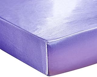 DuShow Fitted Sheet - Deep Pocket Satin Silky Bed Sheet,Breathable Soft and Comfortable - Wrinkle, Fade, satin and Abrasion Resistant(Double,White)