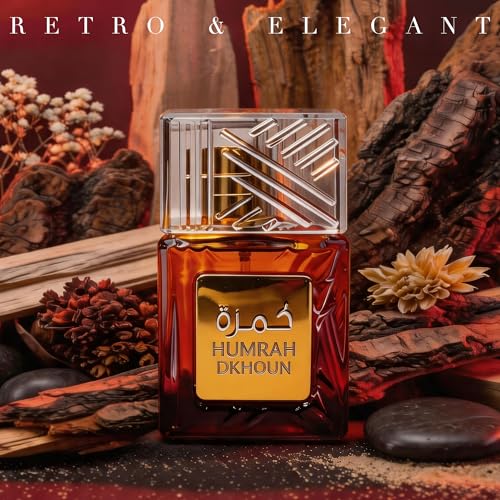 Image of AFLUXE Humrah Dkhoun Eau de Parfum for Men, 3.4 Fl. Oz - Long Lasting Smoky Tobacco & Amber Fragrance, Sweet Gourmand Men's Perfume with Incense and Praline
