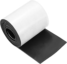 sourcing map Tiras adhesivas de goma de neopreno de 4 x 60 x 1/8 pulgadas de grosor, color blanco, para almohadillas de sellado de bricolaje, paquete de 1