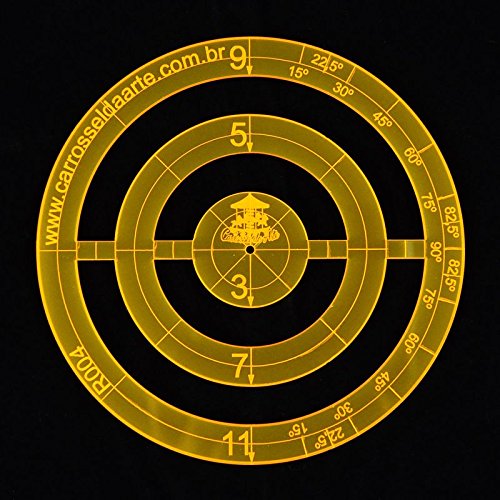 Régua para Patchwork Redonda 12cm