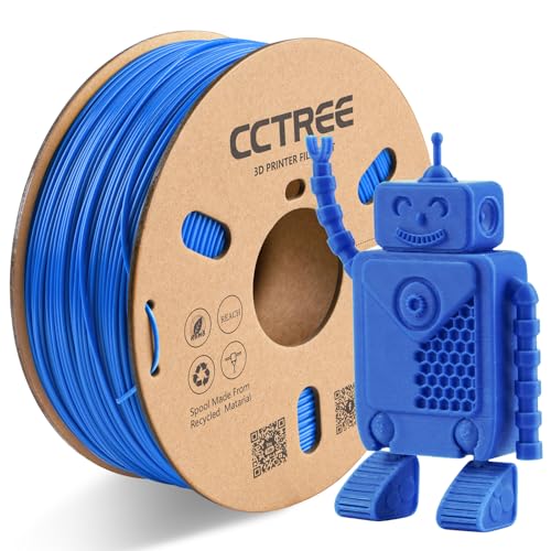 CCTREE ABS+ 3D Printer Filament 1.75mm, 1KG Cardboard Spool, Blue