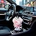 Pink Mini Dried Flowers Bouquet for Car Air Vent Clips, Air Outlet Perfume Decoration, Flower Gifts for Her Car FlowerVent Clips Air Fresheners Interior Accessories Automotive