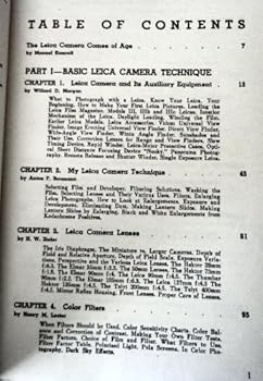 Hardcover Leica Manual and Data Book For Better Pictures With 35mm Cameras Book