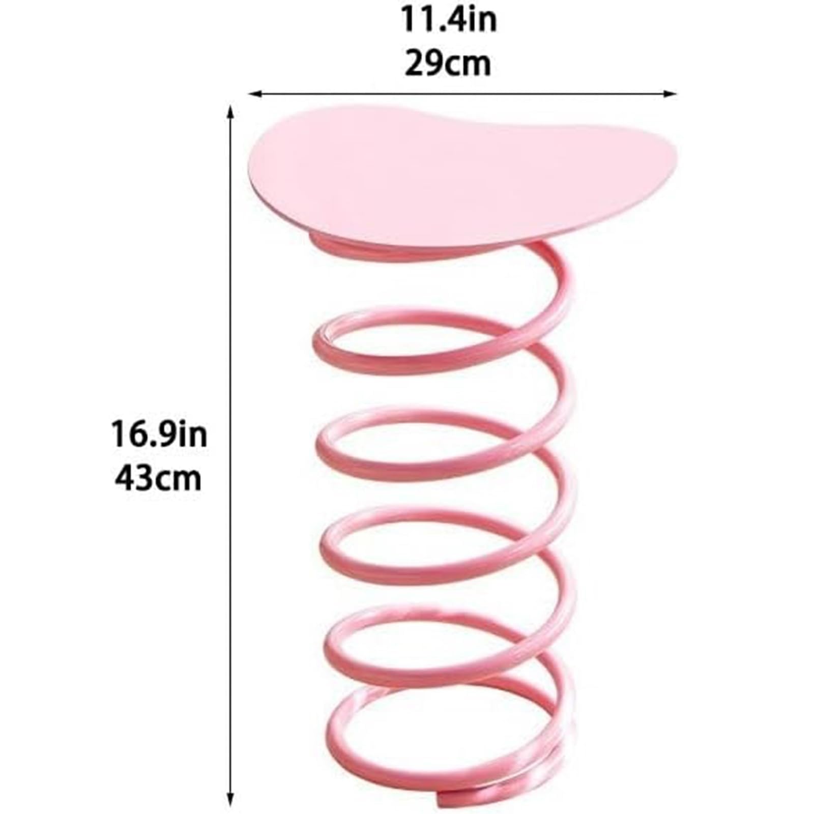 Metal Side Tables Cute End Tables Small Couch Tables Creativity Bedside Tables for Small Space Living Rooms Space Saver(Green)