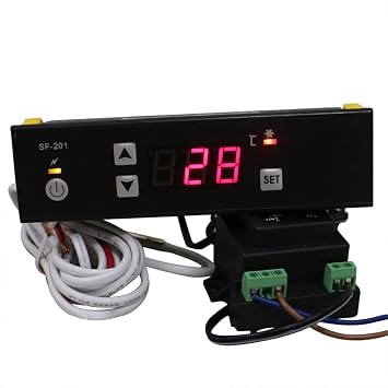 MXBAOHENG PC-201 Digital Temperature Controller Freezer Refrigerator Thermostat SF-201 (110V)