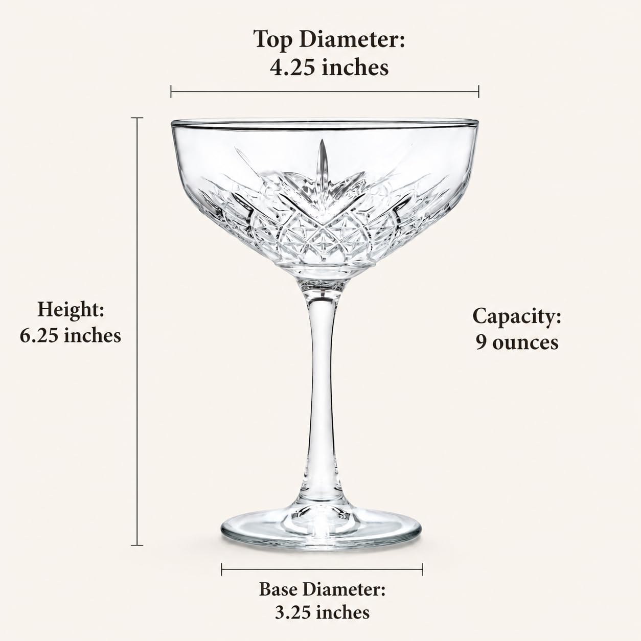Party of the Century Cocktail Glasses - Gift Set -3