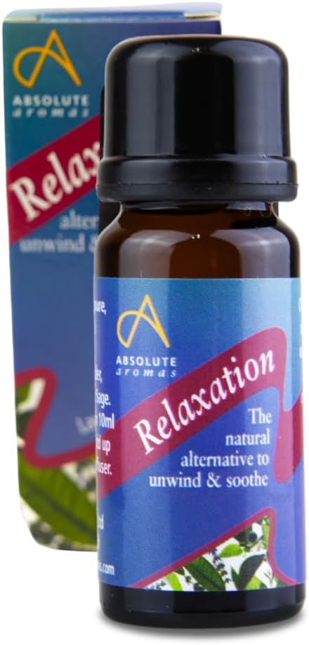 Absolute Aromas Essential Oil Blend 10ml – Pure Natural, Undiluted – for Aromatherapy and Diffusers (Relaxation)